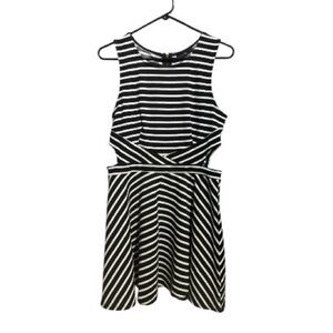 Black and White Striped Dress